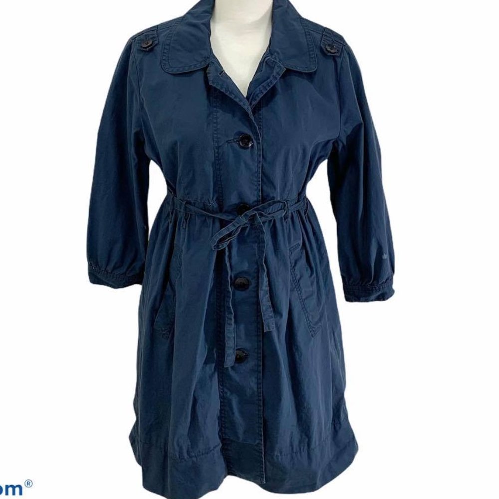 G1 Womans Jr Sz L  Navy Blue Jacket  3/4 sleeves.